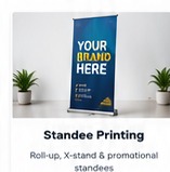 Roll-up standee printing